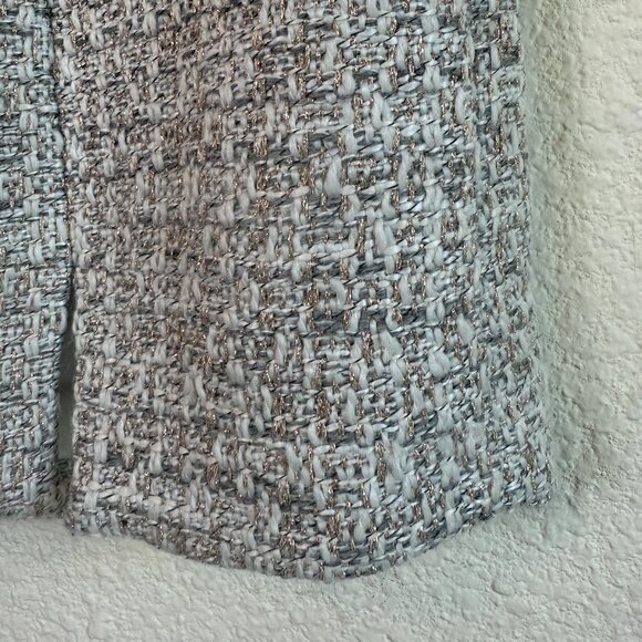 Paige 💋 Tweed Molly Mini Skirt \\ Ecru/Gold // Size 4 - Picture 9 of 16